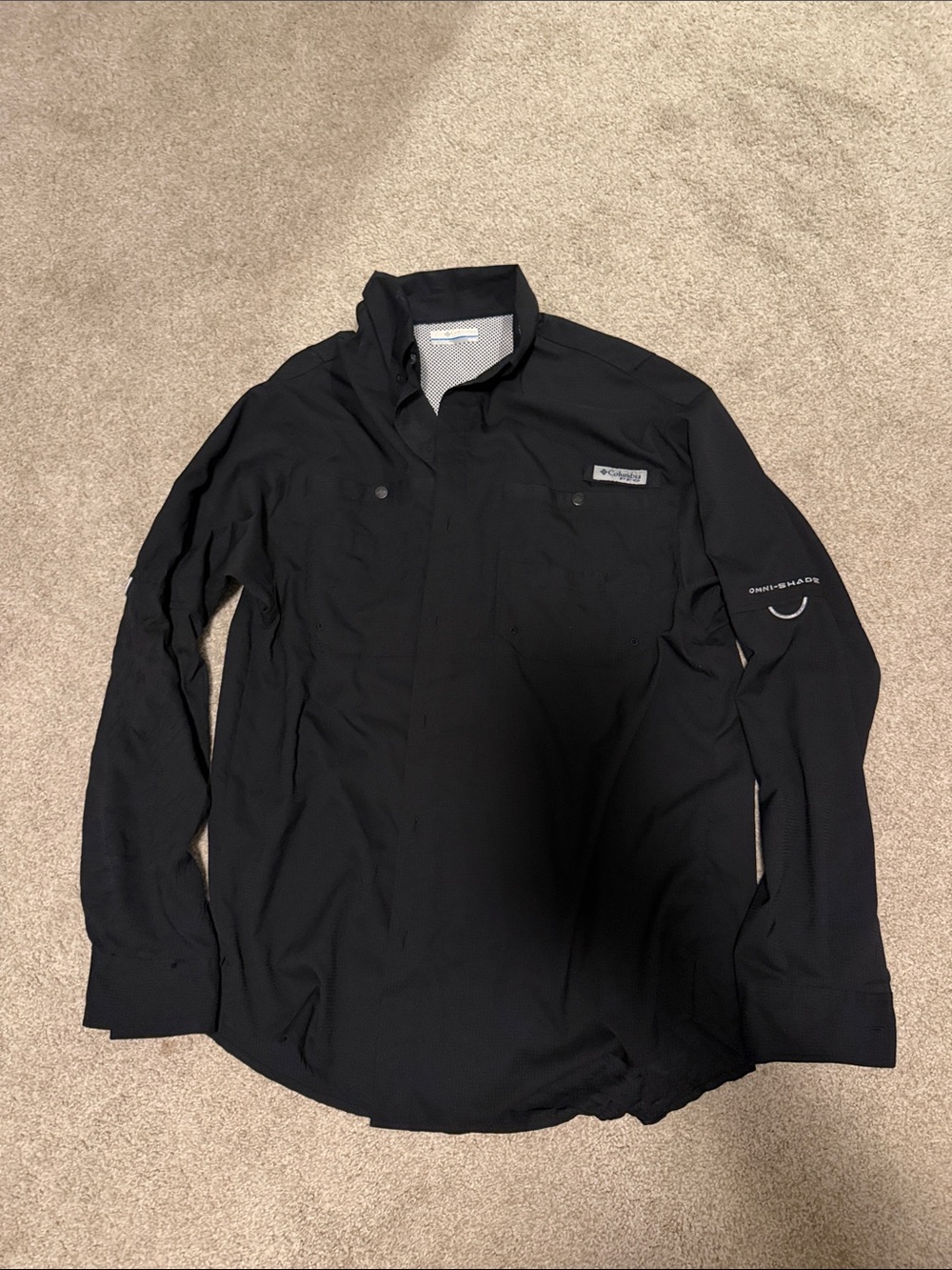 Columbia Black Men’s Long Sleeve Sun Shirt